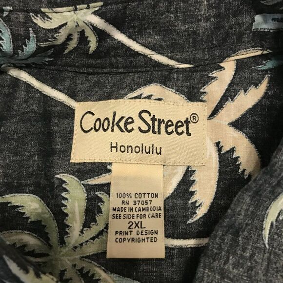 Cooke Street Honolulu cotton button front Hawaiian shirt 2XL‎ - Picture 4 of 5